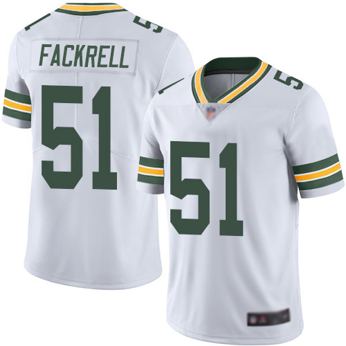 Green Bay Packers Limited White Men 51 Fackrell Kyler Road Jersey Nike NFL Vapor Untouchable